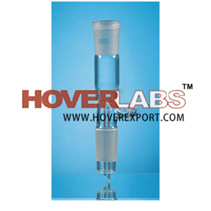 Receiver Adapters, Straight with Vacuum Connection - Glass, 14/23-29/32, Clear Color, Precise Fit, Durable