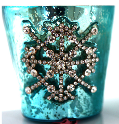 CANDLE VOTIVE MERCURIC SILVER