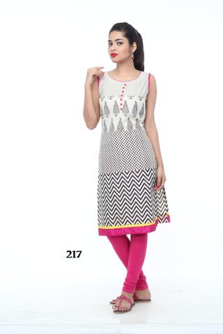White & Gray Kurti