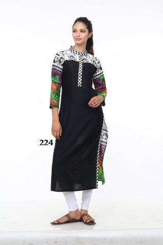 Dark Black Kurti