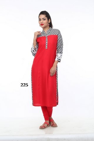 Dark Red Kurti