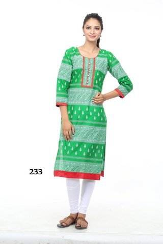 Light Green Color Kurti