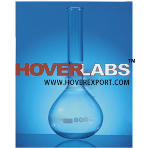 Flasks, Kjeldhal Round Bottom Long Neck - Borosilicate Glass, 100-800ml, 58-115mm Dia, 240-350mm Height, Kjeldahl Nitrogen Determination