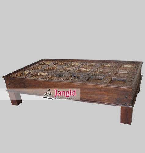 Indian Antique Door Remade Coffee Table