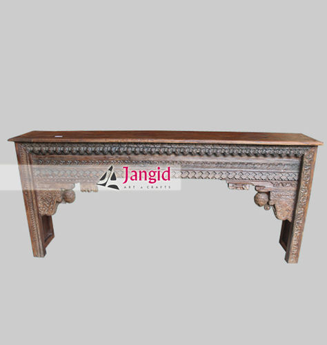 Indian Antique Hand Carved Console Table