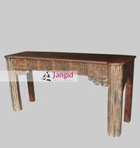 Antique Remade Hand Carved Console Table Design