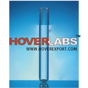 Test Tubes, Round Bottom, with rim, Plain Boro