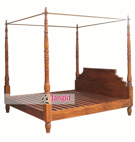 Wooden Four Poster Bedroom Double Bed