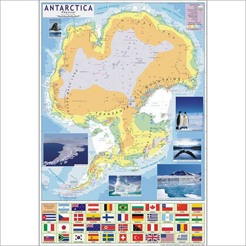 Antarctica Physical Map