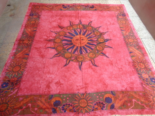 Multicolor Sun Zodiac Printed Tapestry