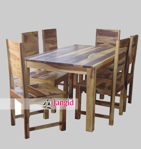 Indian Sheesham Wooden Dining Table Set