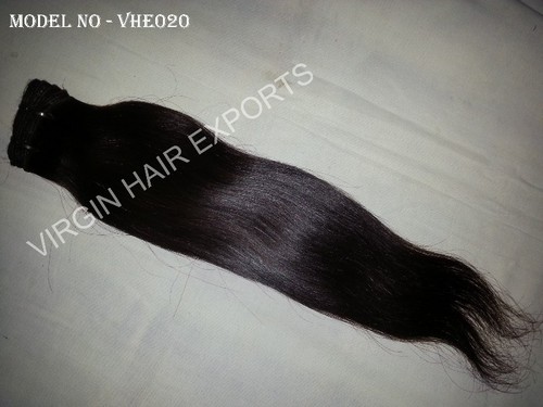 Straight Natural Color Machine Weft Hair
