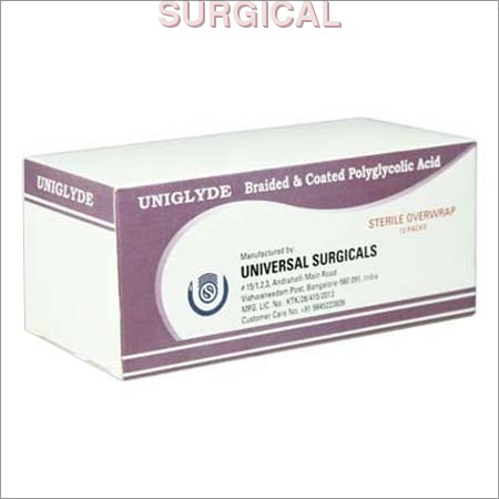 Braided And Coated Polyglycolic Acid Suture