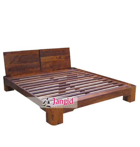 Handmade Indian Sheesham Wooden Hotel Room Bed