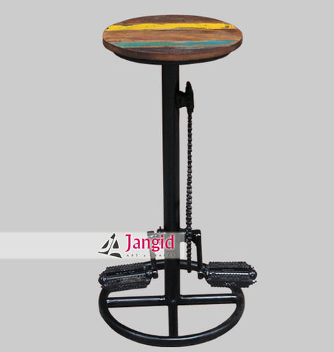 Industrial Reclaimed Wodoen Bar Stool