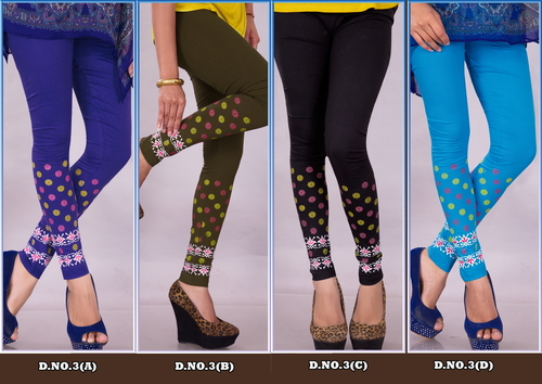 Fancy Bottom Butty Flower Printed Leggings