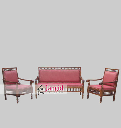 Indian Wooden Living Room Sofa Set Design