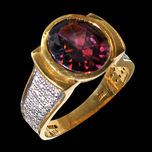 Mens CZ Diamond Ring