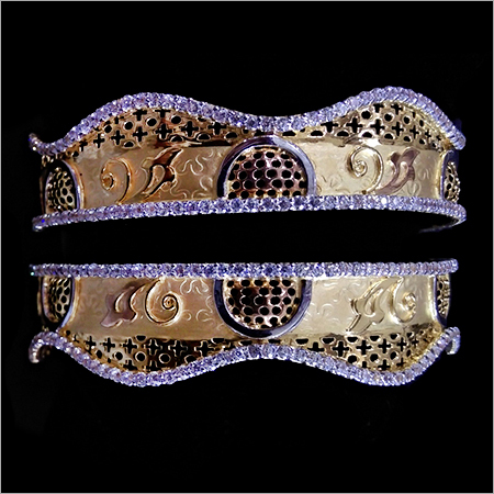 CZ Diamond Gold Kada
