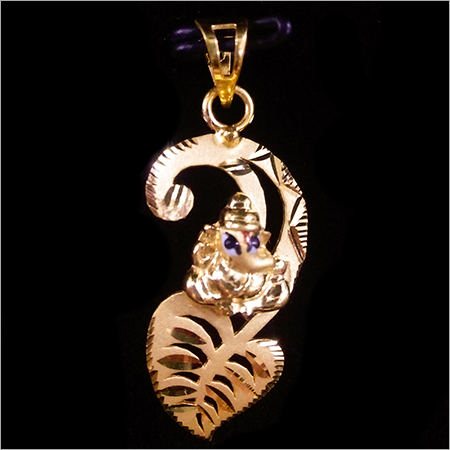 Gold Ganesha Pendant