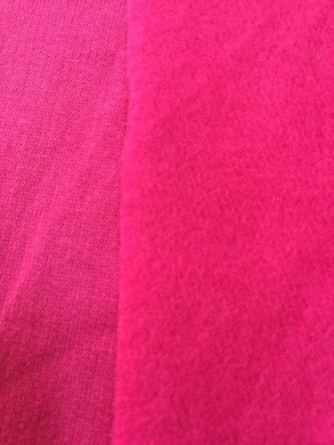 2-thread unbrushed fleece