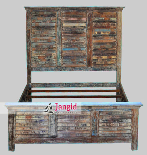 Indian Reclaimed Wooden Bed