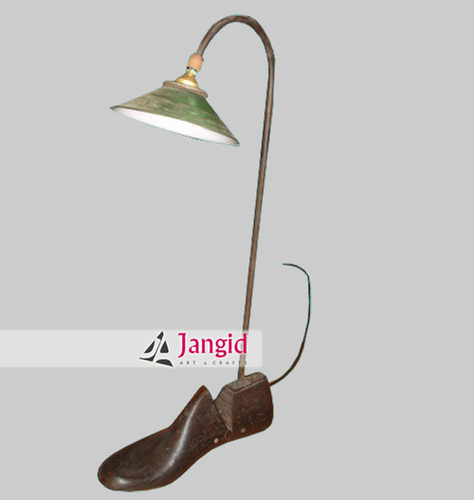 Indian Wooden Shoe Stand Table Lamp