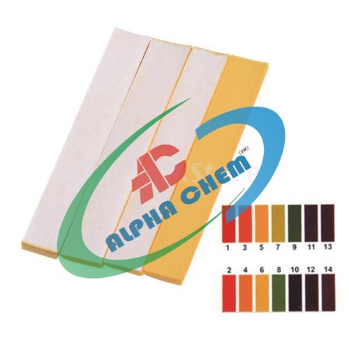 Universal Ph Paper - 8mm x 5m Yellow Reel, pH Indicator Paper 1-14 Range, Color Chart, Accurate Measurement