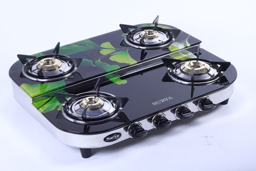 Four Burner Glass Gas Stove