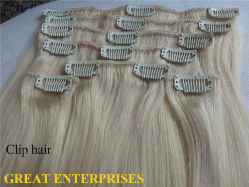 Blonde Clip Hair Extension