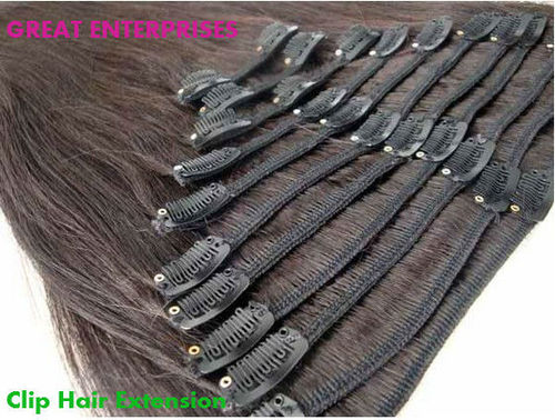 Mua Clip in Hair Extensions Real Human Hair Clip in Hair Extensions Black  Women 120g Straight 100% Human Hair Clip in Hair Extensions 8pcs Double  Weft Handmade Per Set with 18clips (16