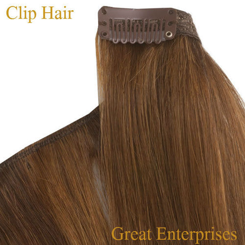 Brown clip hair extensions By GREAT ENTERPRISES