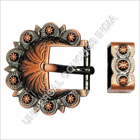 Copper Berry Buckle Loop Set
