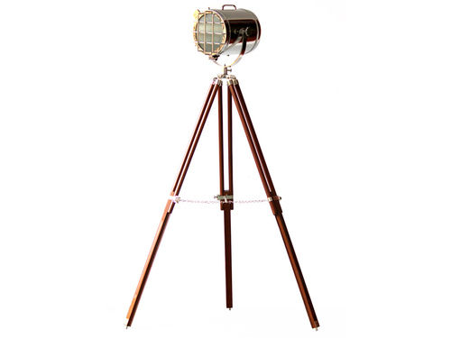 Designer Modern Floor Lamp Brown Tripod