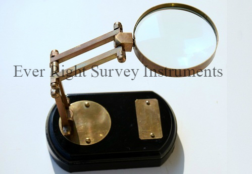 Magnifying Glass on Wooden Base