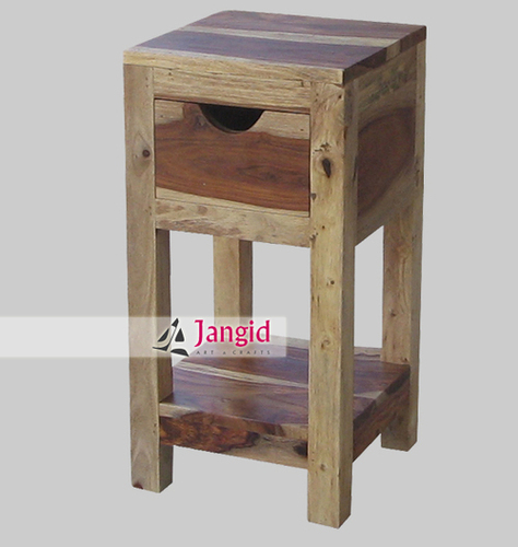Solid Wooden Bedroom Bedside Table India