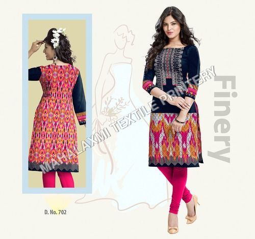 Designer Cotton Printed Kurtis