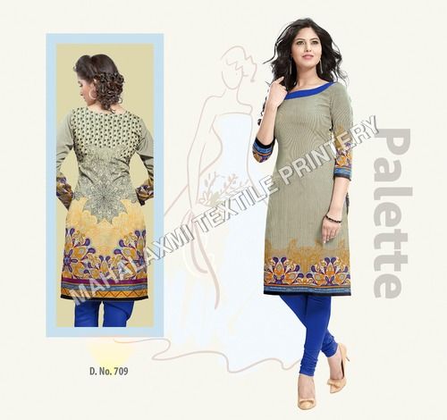 Multicolor Casual Cotton Kurtis