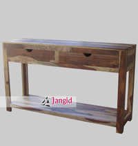 Natural Indian Wooden  Console Table
