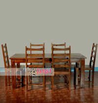 Wooden Dining Table Set with Chairs 