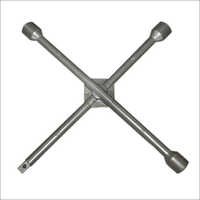 Cross Wheel Spanner - Galvanized Metal, Pre Painted, Reinforced Build | Anti Corrosive, Robust, Tension Adjustment Tool