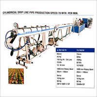 Cylindrical Drip Line Pipe Production Speed 70 MTR