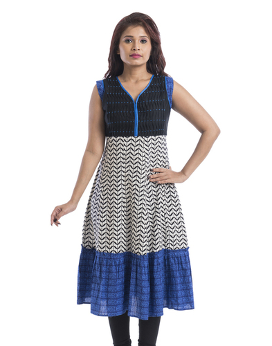 Cotton Printed Kali Kurti