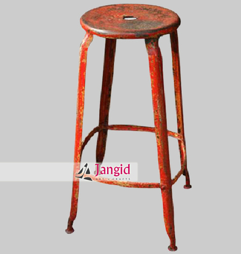 Industrial Metal Bar Stool By JANGID ART AND CRAFTS