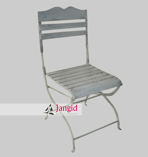 Indian Wrought Iron Garden Chair By JANGID ART AND CRAFTS