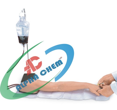Injected Arm Model - PVC Material, 2kg Weight, 2 Liters Simulated Blood | Realistic Veins, Venipuncture Practice, Injection Training, Reusable System