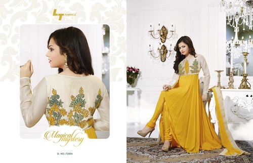 Yellow Colur Anarkali Suit
