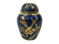 Brass Keepsake Urn Set (blue _ Brass)