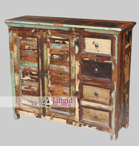 Indian Recycled Wooden Sideboard