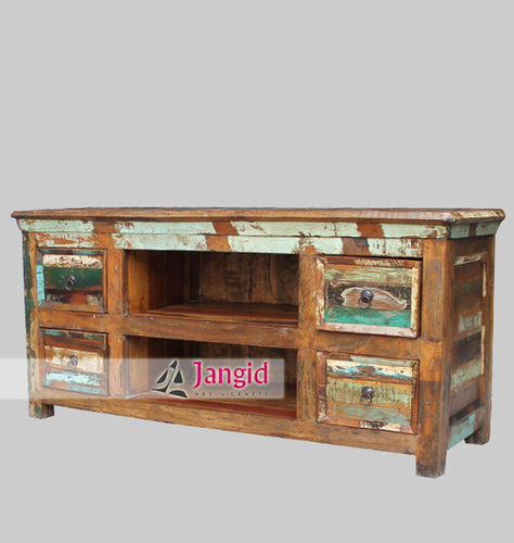 Recycled Wooden Indian TV Stands 
